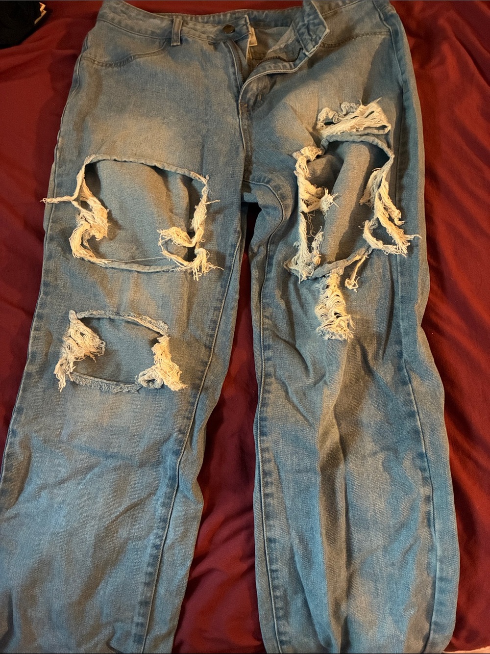 Woman Ripped Jeans